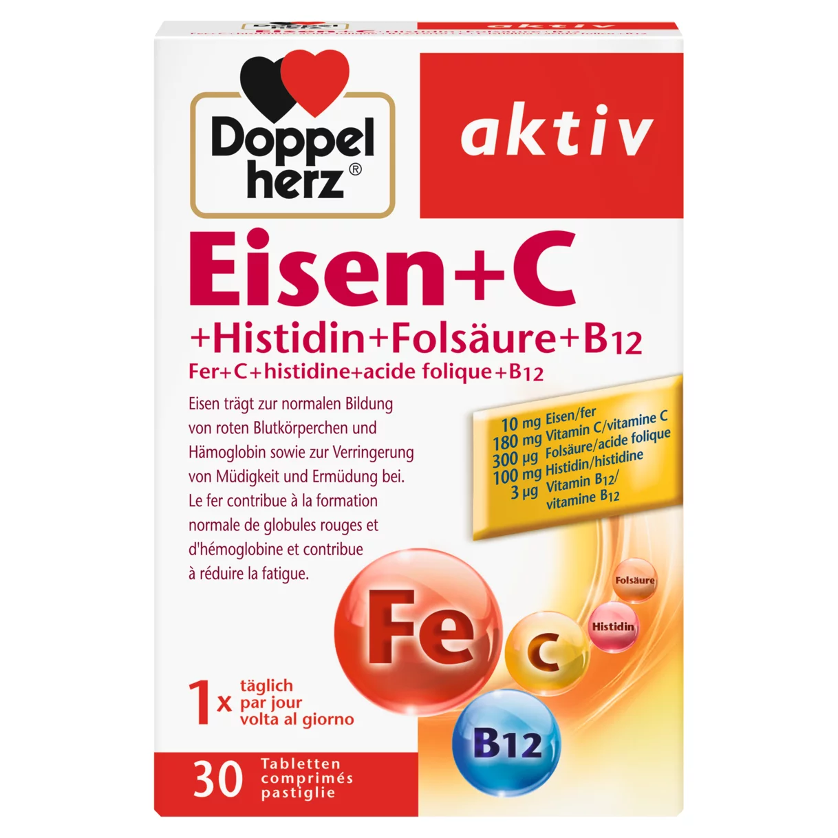Doppelherz aktiv Ferro + C Vista frontale