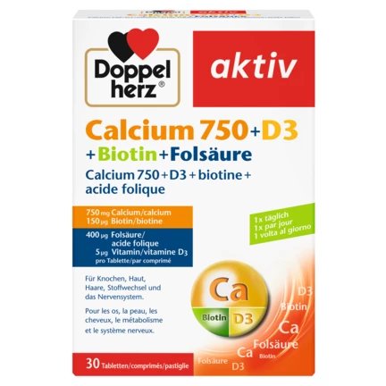 Doppelherz aktiv Calcio 750 + D3 Vista frontale